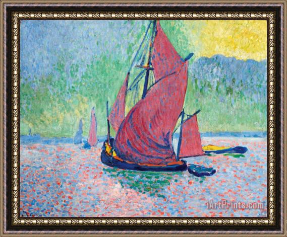 Andre Derain Les Voiles Rouges, 1906 Framed Painting