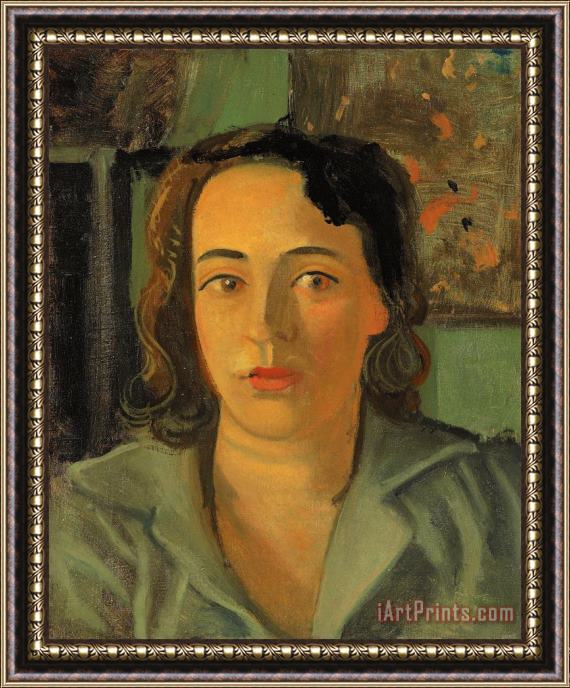 Andre Derain Portrait De Femme Framed Painting