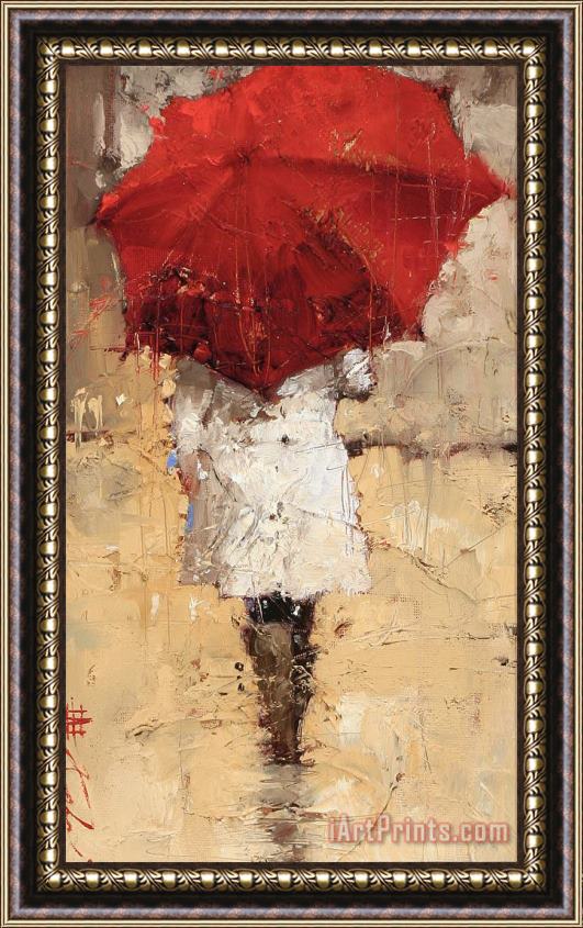 Andre Kohn Into The Rain Framed Painting