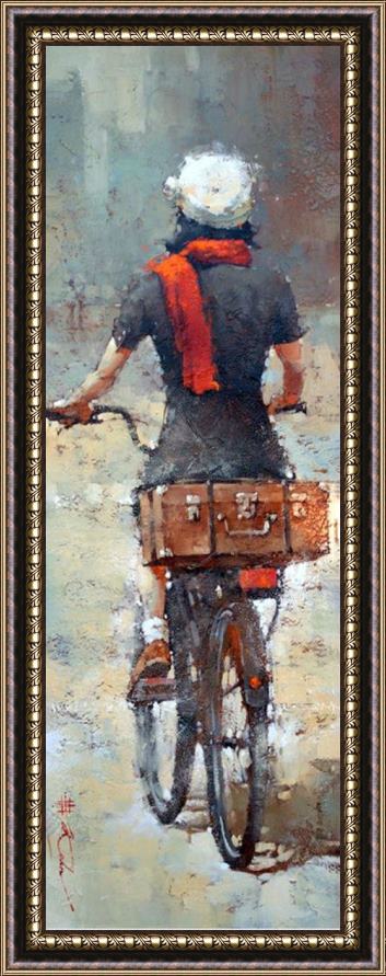 Andre Kohn Leaving Marseille Framed Painting
