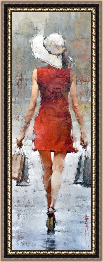 Andre Kohn Retail Therapy, 2018 Framed Painting