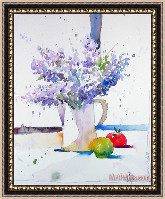 Andre Mehu Learning watercolor with Mr Reid Framed Print