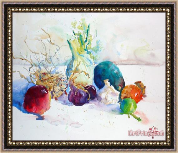 Andre Mehu Vegetables and fruits Framed Print