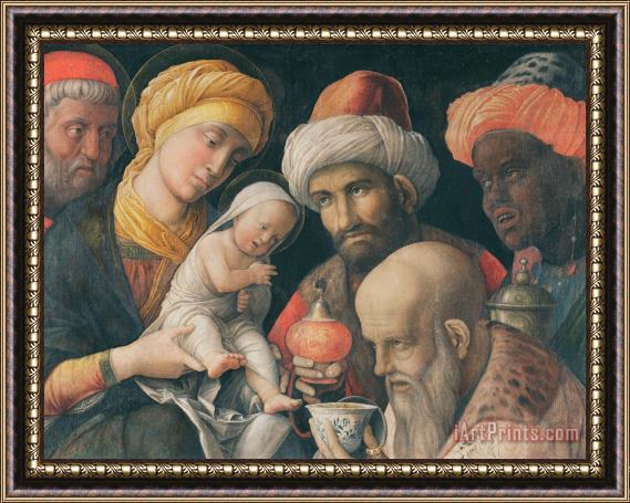 Andrea Mantegna Adoration Of The Magi Framed Painting