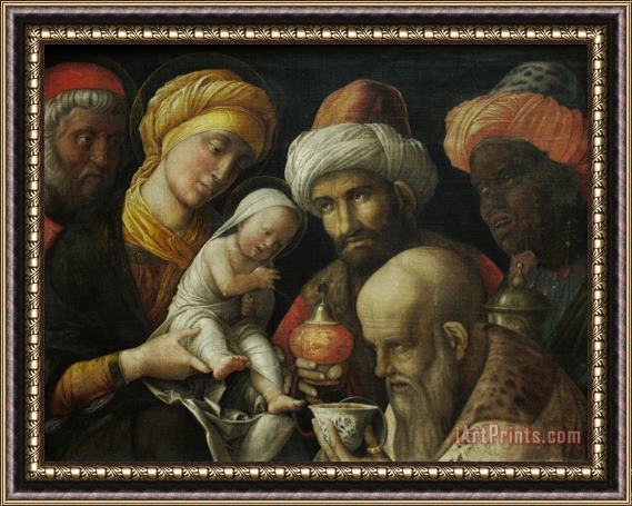 Andrea Mantegna Adoration of The Magi Framed Painting
