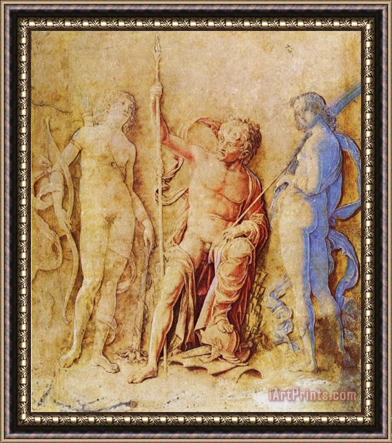 Andrea Mantegna Mars, Venus, And Diana Framed Painting