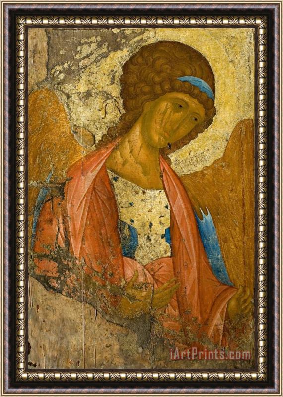 Andrei Rublev Archangel Michael. From the Deisus Chin Framed Print