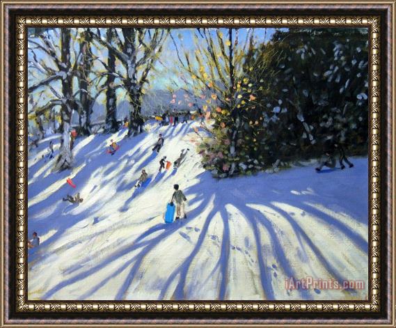 Andrew Macara Early snow Darley Park Framed Print
