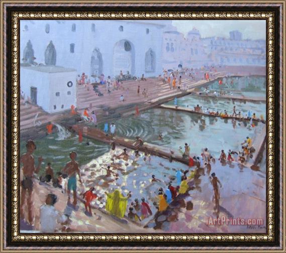 Andrew Macara Pushkar ghats Rajasthan Framed Painting