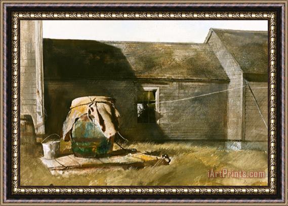 andrew wyeth Dry Well (rain Barrel) 1958 Framed Print