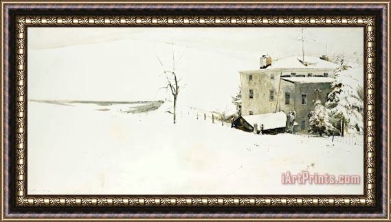 andrew wyeth Heavy Snow, 1967 Framed Painting