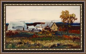 【稀少】アンドリュー・ワイエス /  Hill andrew wyeth Hill Farm, 1939 Framed Print for sale - iArtPrints.com