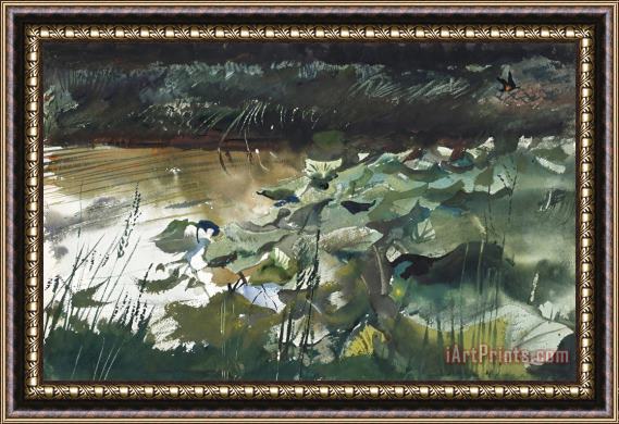 andrew wyeth Lily Pads, 1954 Framed Painting