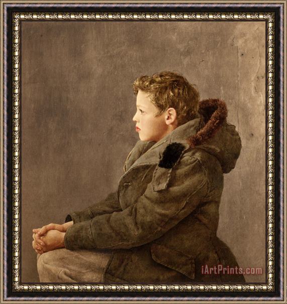 andrew wyeth Nicholas, 10 Years Old Framed Painting