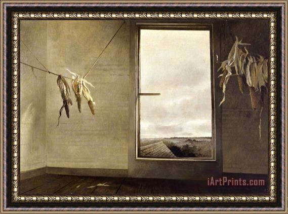 andrew wyeth Seed Corn Framed Painting