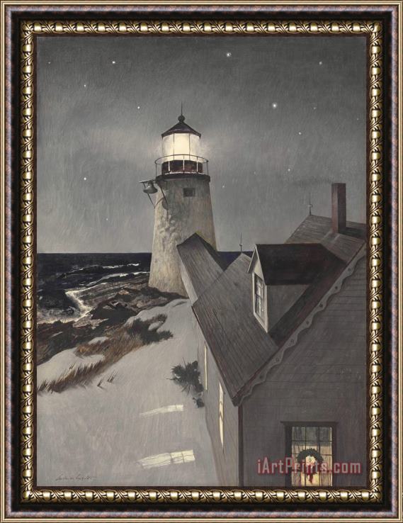 andrew wyeth Snowy Morning Framed Painting