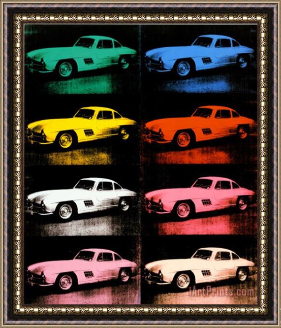 Andy Warhol 300 Sl Coupe 1954 Framed Painting