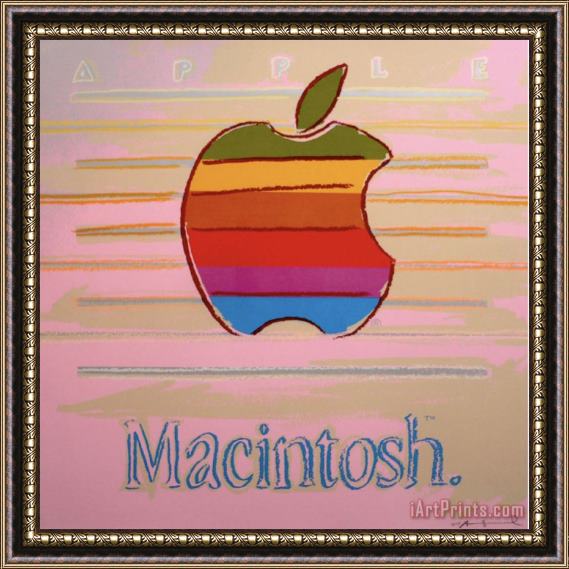 Andy Warhol Apple Macintosh Framed Painting