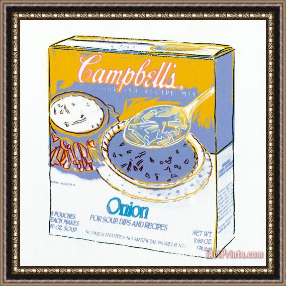 Andy Warhol Campbell's Soup Box: Onion Framed Painting