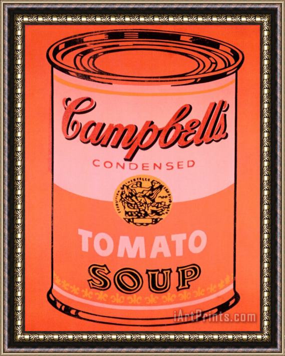 Andy Warhol Campbell's Soup Can C 1965 Orange Framed Print