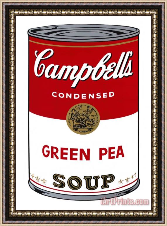 Andy Warhol Campbell's Soup I Green Pea C 1968 Framed Print