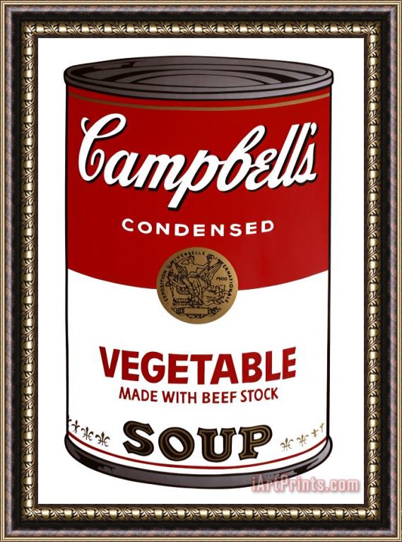 Andy Warhol Campbell's Soup Vegetable Framed Print