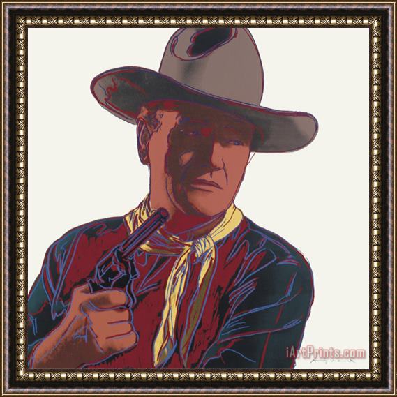 Andy Warhol Cowboys And Indians John Wayne 201 250 1986 Framed Print