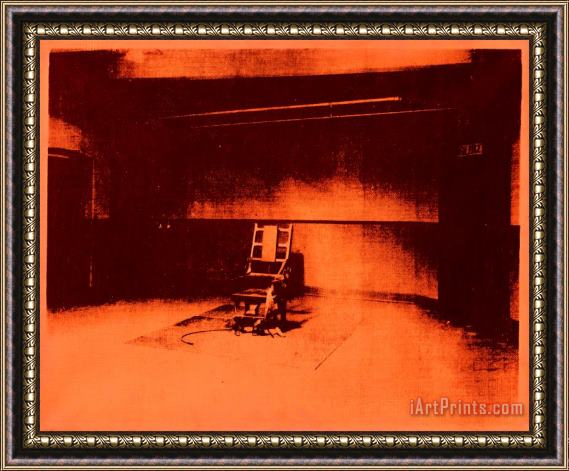 Andy Warhol Little Electric Chair, 1965 Framed Painting