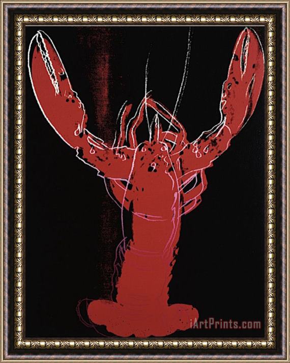Andy Warhol Lobster C 1982 Framed Painting