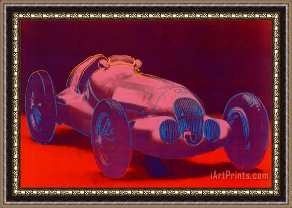 Andy Warhol Mercedes W 125 1937 Framed Painting