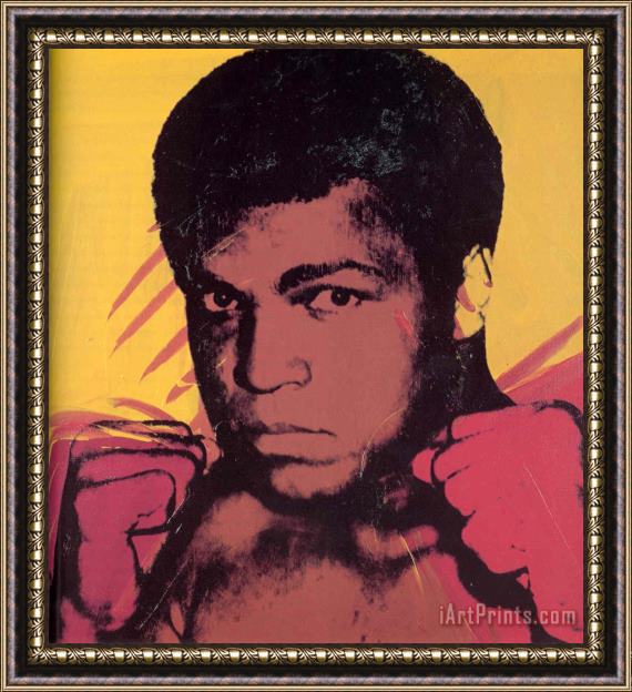 Andy Warhol Muhammad Ali II Framed Painting