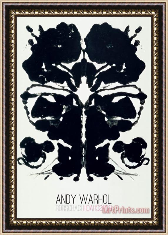 Andy Warhol Rorschach Framed Print