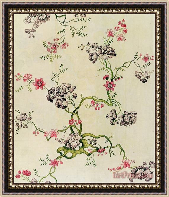 Anna Maria Garthwaite Silk Design Framed Painting