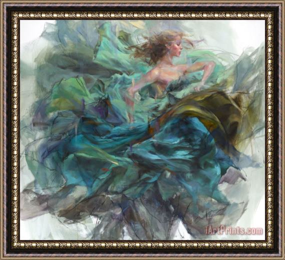 Anna Razumovskaya Emerald Splendor Framed Painting