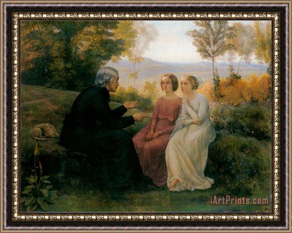 Anne Francois Louis Janmot The Poem of The Soul The Grain of Wheat Framed Painting