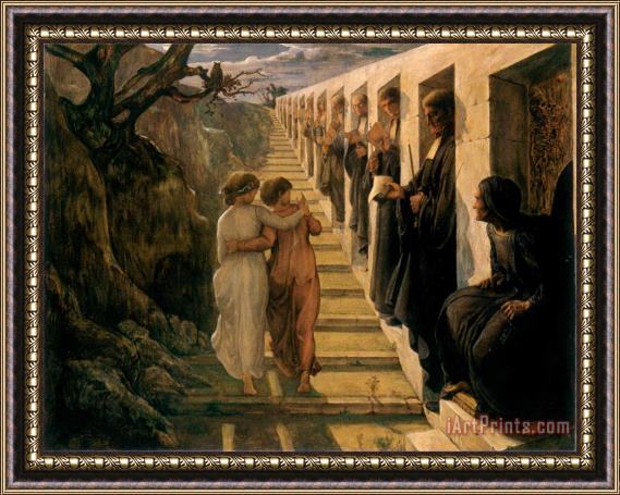 Anne Francois Louis Janmot The Poem of The Soul The Wrong Path Framed Painting