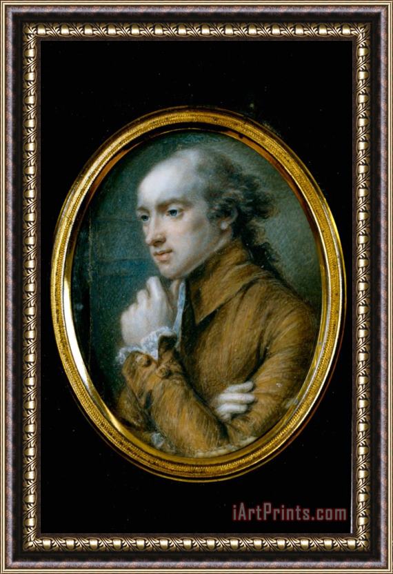 Anonymous French Artist Portrait of a Man (formerly Called Stanislaus II Augustus, King of Poland) Framed Print
