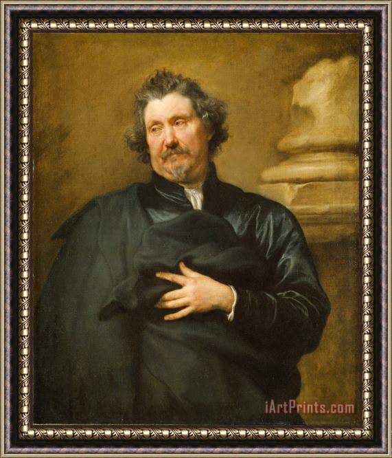 Anthonie Van Dyck Portrait of Karel Van Mallery Framed Painting