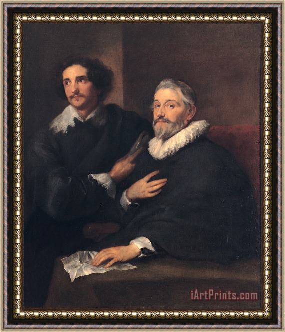 Anthonie Van Dyck Portrait of The Brothers De Wael Framed Print