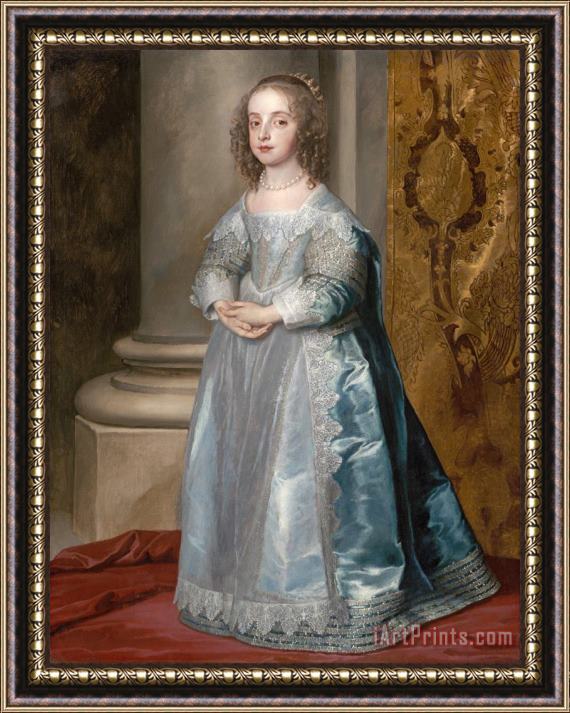 Anthonie Van Dyck Princess Mary, Daughter of Charles I Framed Print