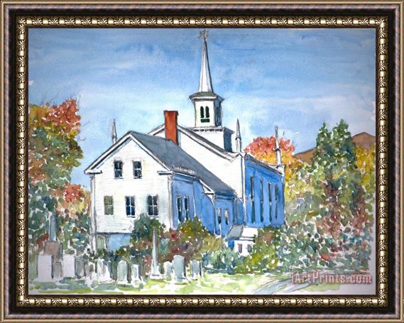 Anthony Butera Church Vermont Framed Print