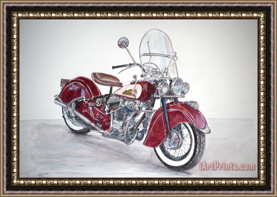 Anthony Butera Indian Motorcycle Framed Print