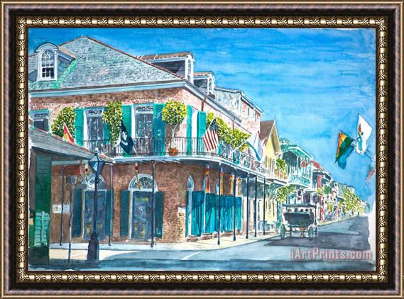 Anthony Butera New Orleans Bourbon Street Framed Painting
