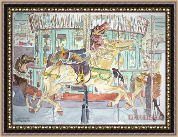 Anthony Butera New Orleans Carousel Framed Painting
