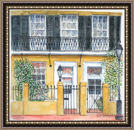 Anthony Butera New Orleans Dauphine Street Framed Painting