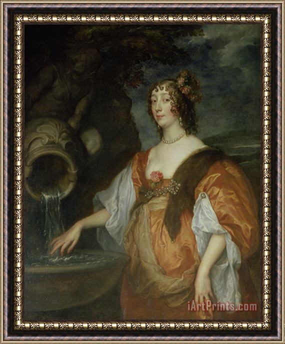 Anthony van Dyck Portrait of Lucy Percy, Countess of Carlisle (1599 1660) Framed Painting