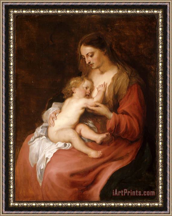 Anthony van Dyck Virgin And Child Framed Painting