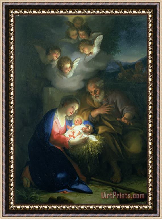 Anton Raphael Mengs Nativity Scene Framed Print