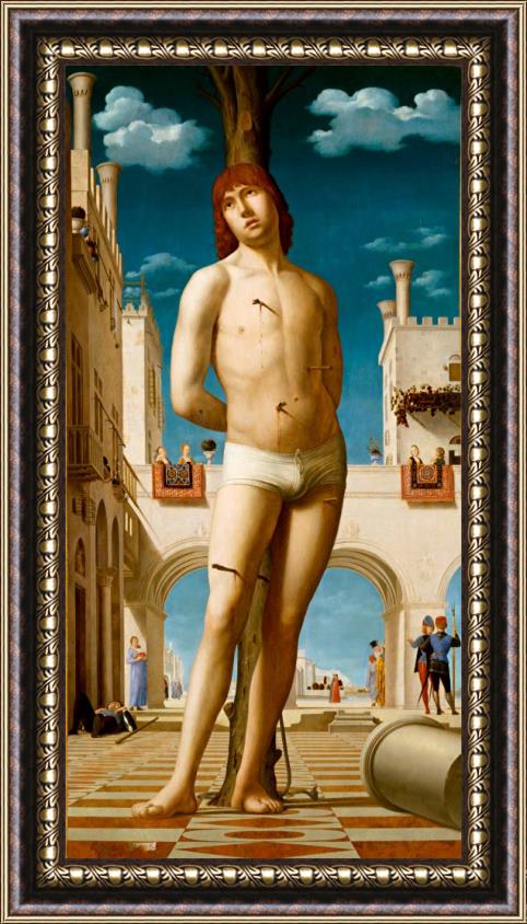 Antonello da Messina St. Sebastian Framed Painting