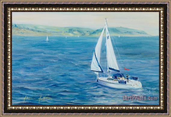 Antonia Myatt Sailing Home Framed Print